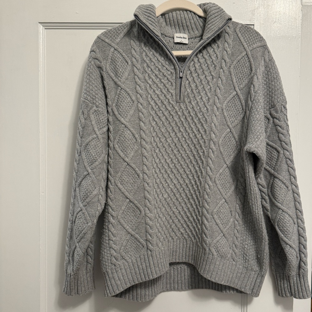 Aritzia Peggy Turtleneck Quarter zip Sweater